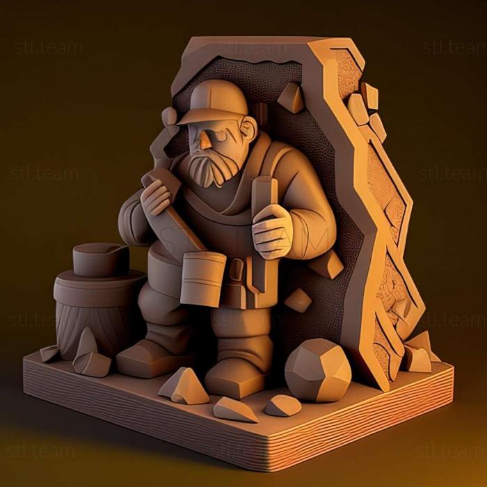 3D model Idle Miner Tycoon game (STL)